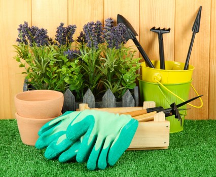 Gardener reviewing payment and pricing conditions for a job